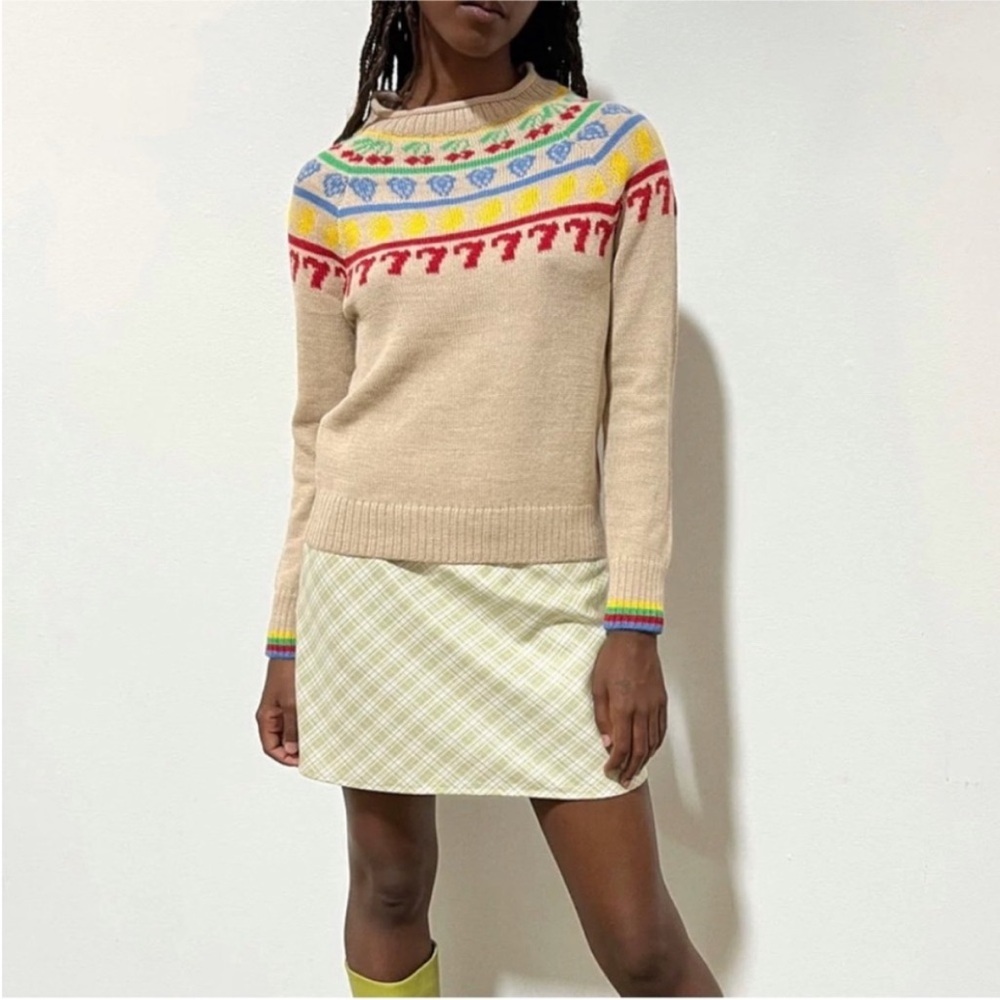 Rachel Antonoff jackpot sweater NWT